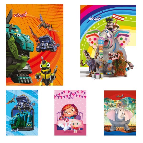 دفتر ۴۰ برگ ته چسب جلد گلاسه طرح...