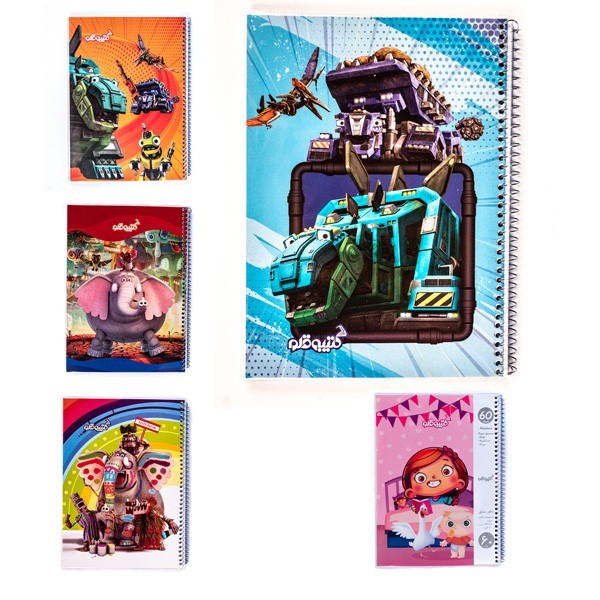 دفتر ۴۰ برگ تک خط تک فنر جلد...