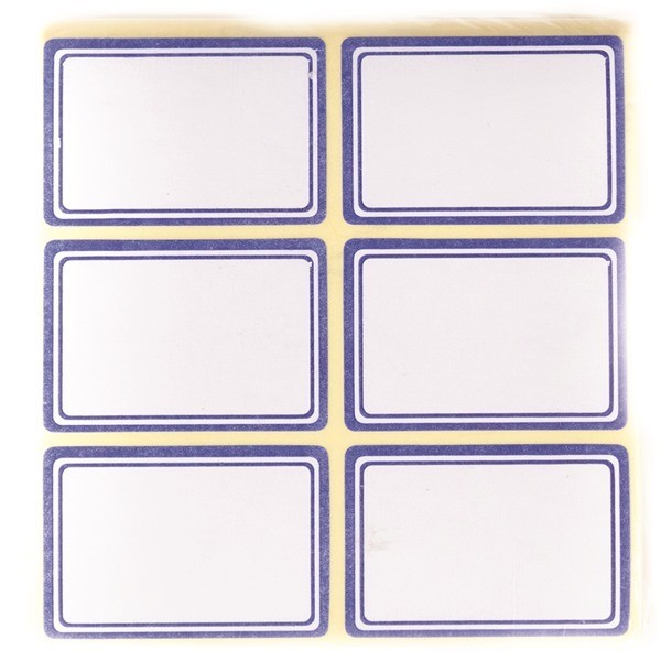 برچسب دور آبی سایز ۳×۴ ٫ ۵