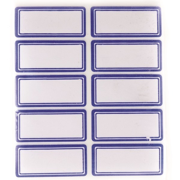 برچسب دور آبی سایز ۳×۲