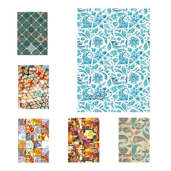 نقاشی ۵۰ برگ ته چسب جلد گلاسه طرح...