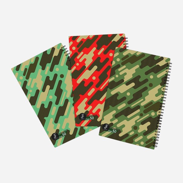 دفتر یادداشت ۸۰ برگ فنر دوبل جلد گلاسه...