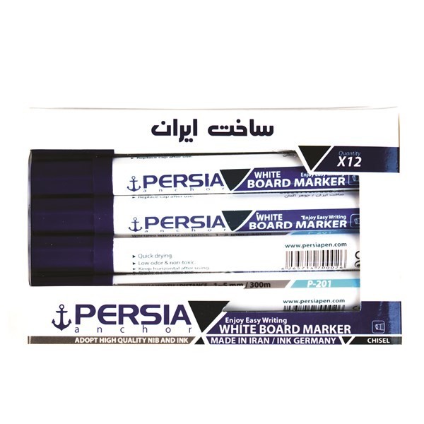 ماژیک وایت برد آبی نوک تخت پرشیا