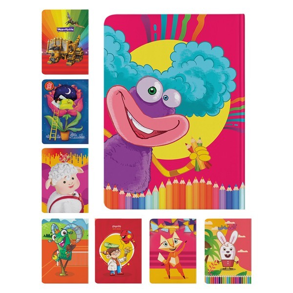 نقاشی ۵۰ برگ ته چسب جلد گلاسه شخصیت...