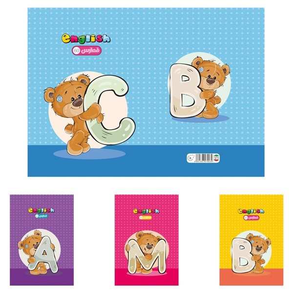 دفتر ۶۰ برگ چهار خط فنری کلاسیک مدل۲۱۶