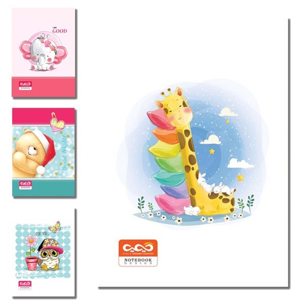 دفتر ۵۰ برگ تک خط ته چسب جلد...