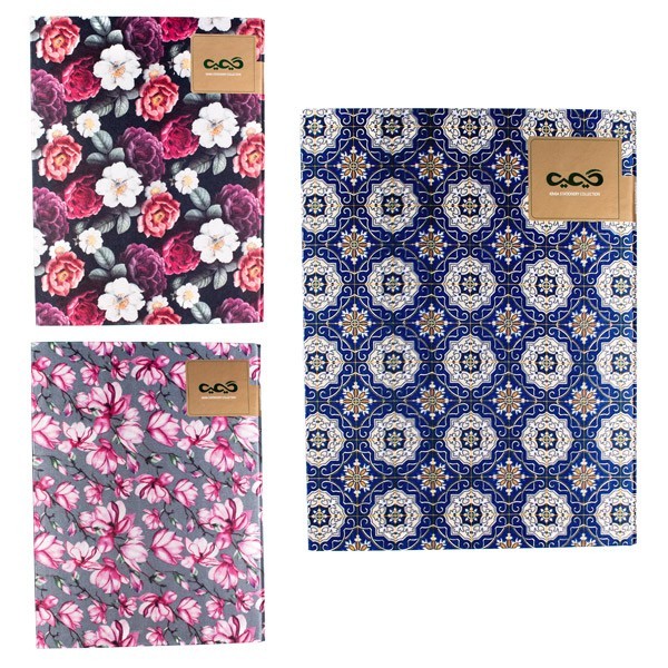 کلاسور ۱۰۰ برگ قفل فلزی ۲۶ حلقه پارچه...