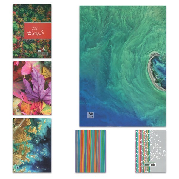 دفتر ۴۸ برگ تک خط ته چسب جلد...