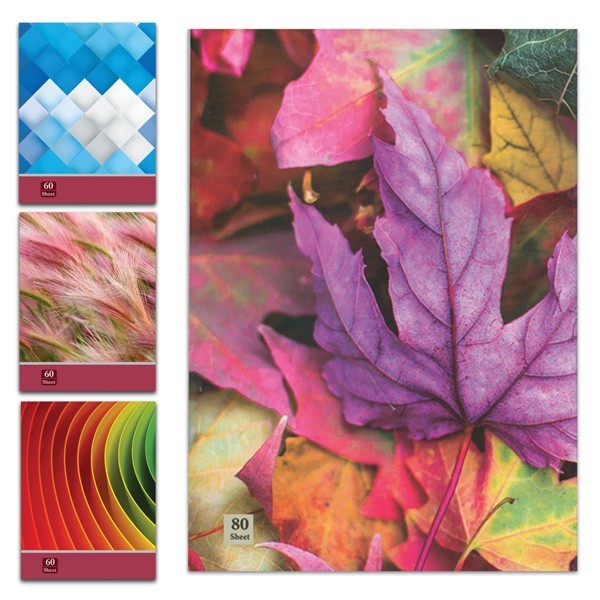 دفتر ۱۰۰ برگ تک خط فنری جلد گلاسه...