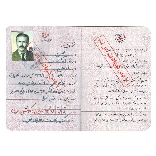 شناسنامه شهید حسن آبشناسان
