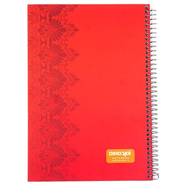 دفتر ۱۰۰ برگ تک خط فنری جلد ایندربرد