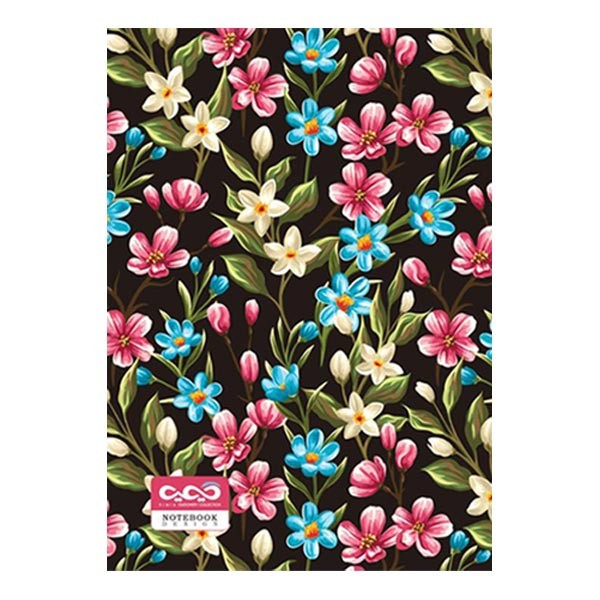 دفتر ۵۰ برگ تک خط فنری جلد شده...