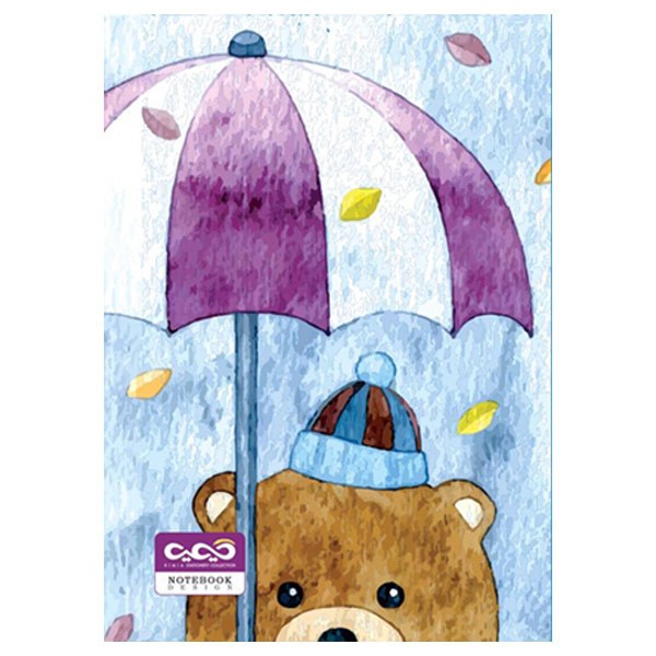 دفتر ۵۰ برگ تک خط فنری جلد شده...