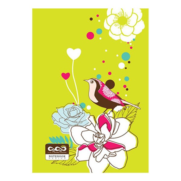 دفتر ۱۰۰ برگ تک خط فنری جلد شده