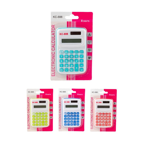 ماشین حساب ۴ رنگ جیبی