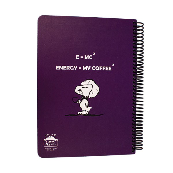 دفتر ۱۰۰ برگ تک خط فنری جلد سخت...