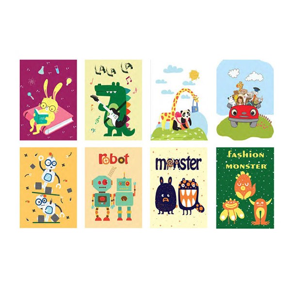 دفتر۸۰ برگ فنری تکخط ایندر برد