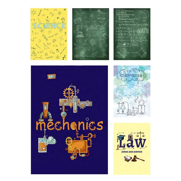 دفتر ۵۰ برگ فنری تک خط ایندربرد سری...