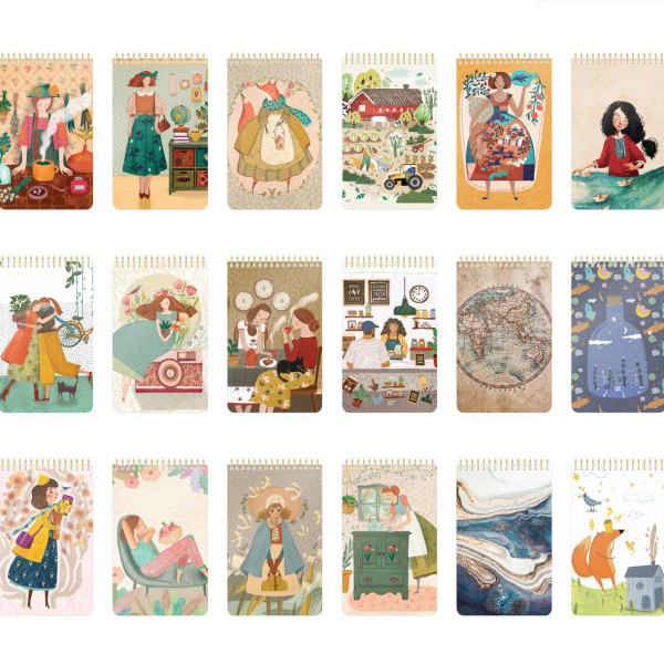 یادداشت سیمی ۸۰ برگ ۱٫۸ جلد مقوایی