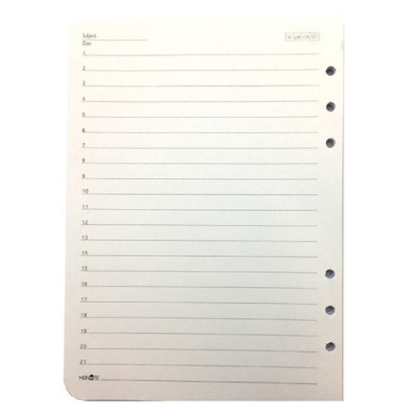 کاغذ کلاسور ۶ حلقه وزیری (۲۱×۱۵) کد ۵۲۶