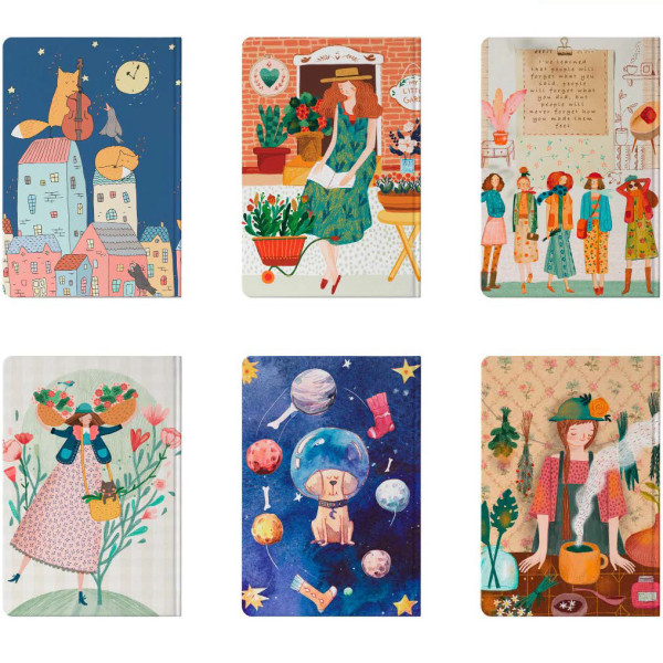 دفتر خط دار دوختی رحلی ۱۲۰ برگ جلد...