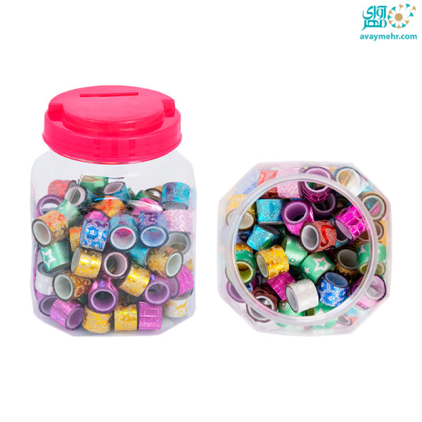 چسب رنگی دبه ای