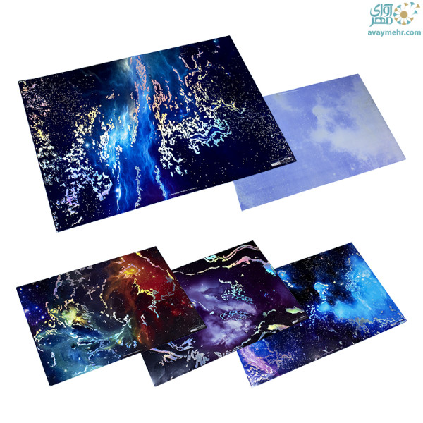 کاغذ کادو ۵۰ برگ طرح کهکشان طلا و...