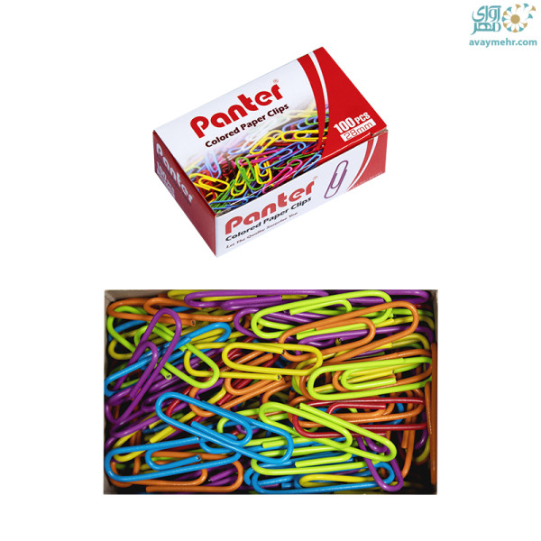 گیره کاغذ رنگی ۲۸mm (۱۰۰ عددی) پنتر