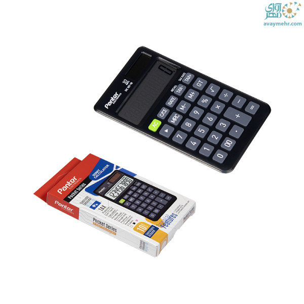 ماشین حساب جیبی ۱۰ رقمی مشکی DC۱۰۷-۱۰ پنتر