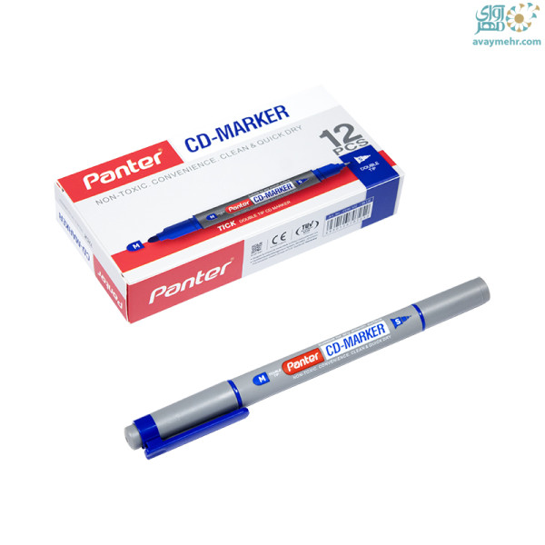 ماژیک cd دو سر آبی پنتر