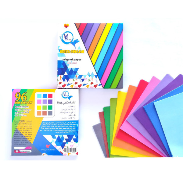 کاغذ مخصوص اوریگامی ساده ۱۵×۱۵ اوریکا