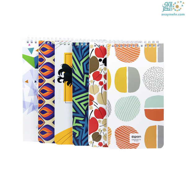 یادداشت ۸۰ برگ فنر از بالا ۲۲×۱۲ فانتزی...