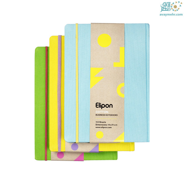 یادداشت ۱۱۲ برگ ۱۴۵×۲۱۰ ته دوخت پارچه ای...