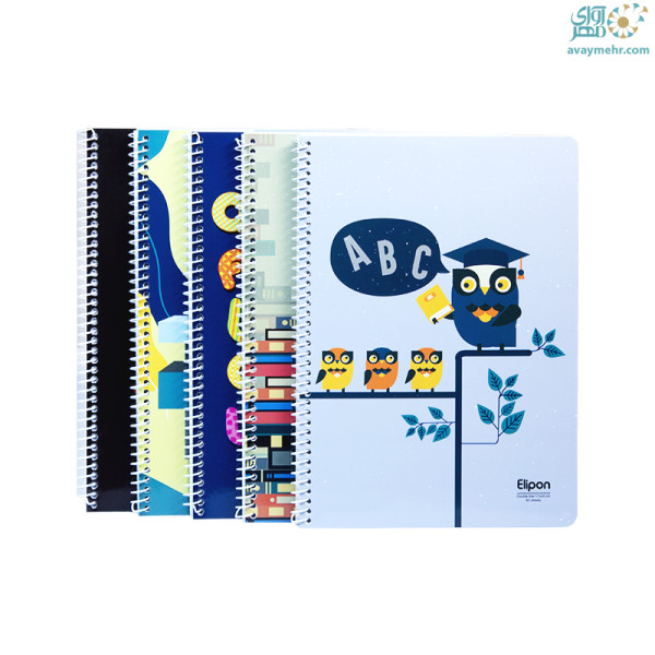 دفتر ۶۰ برگ دو خط جلد ایندربرد طرح...