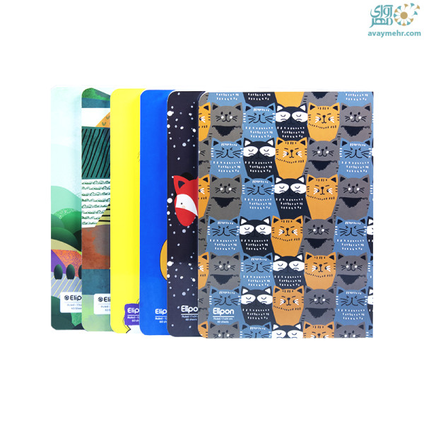 دفتر ۶۰ برگ تک خط ته چسب کلاسیک...