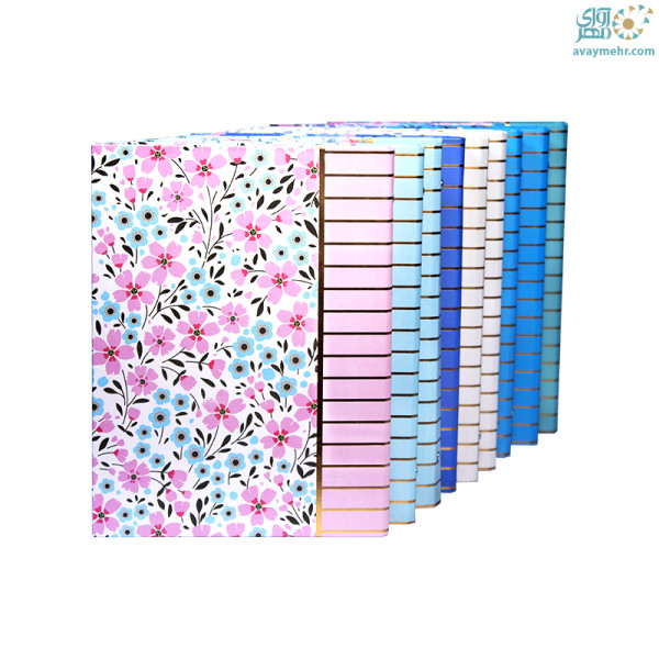 کلاسور ۲۶ حلقه قفل پلاستیکی گل ۳۲۰ فطرس