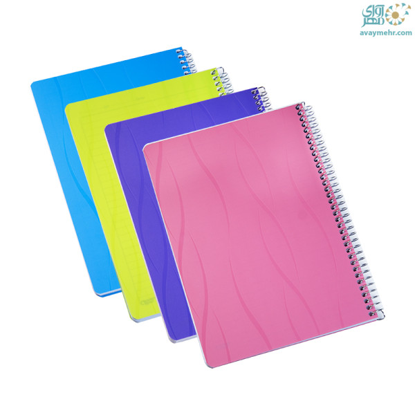 دفتر ۱۰۰ برگ تک خط فنری طلقی کتیبه