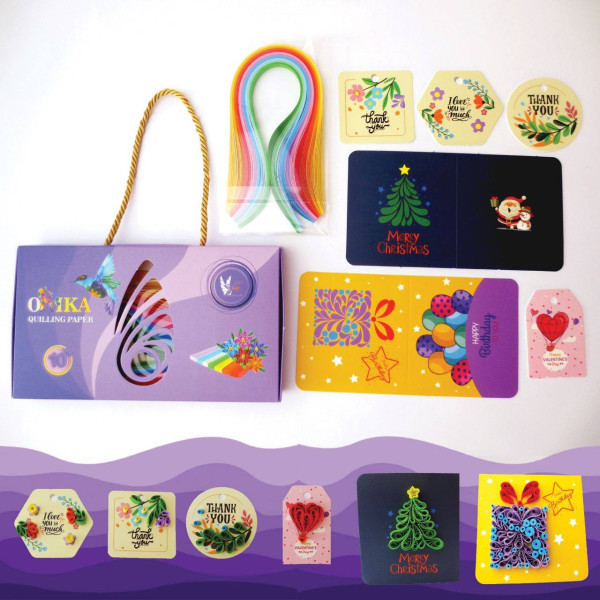 پک کاغذ ملیله و کارت تشکر ۳۰×۰٫۵ اوریکا