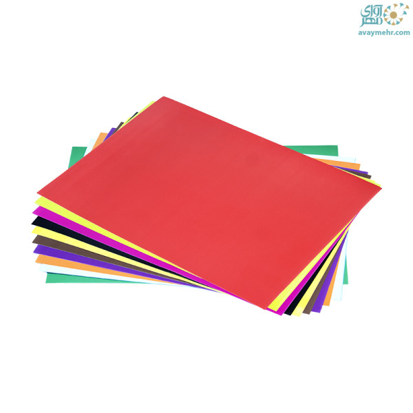 کاغذ رنگی ۱۰ برگ روغنی A4 تک رو...