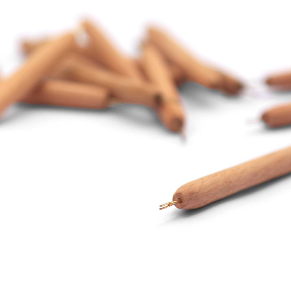 قلم پیچ ملیله کاغذی اوریگامی دسته چوبی