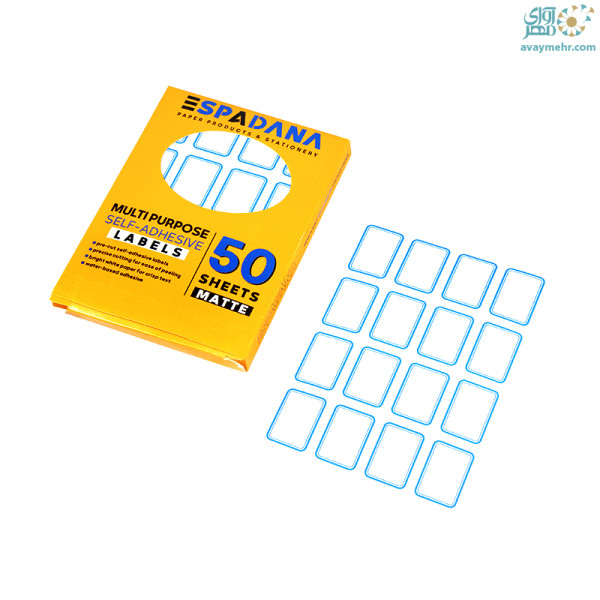 برچسب ۱۲عددی دورآبی ۳۵×۲۵ اسپادانا