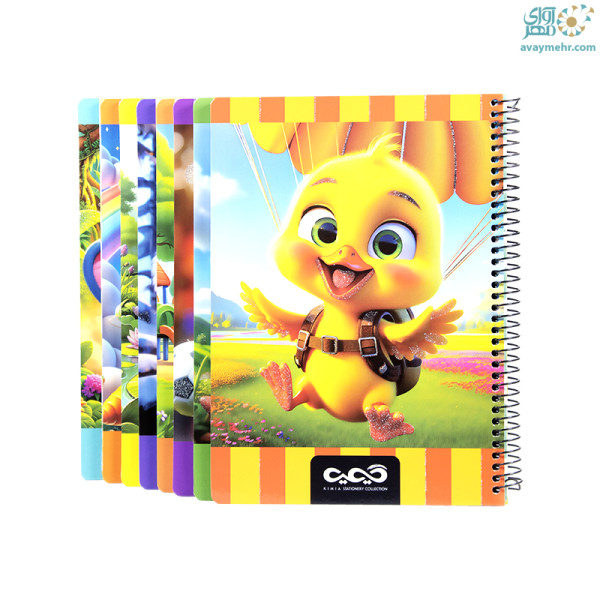 دفتر وزیری ۸۰ برگ فنری جلد ویژه کیمیا