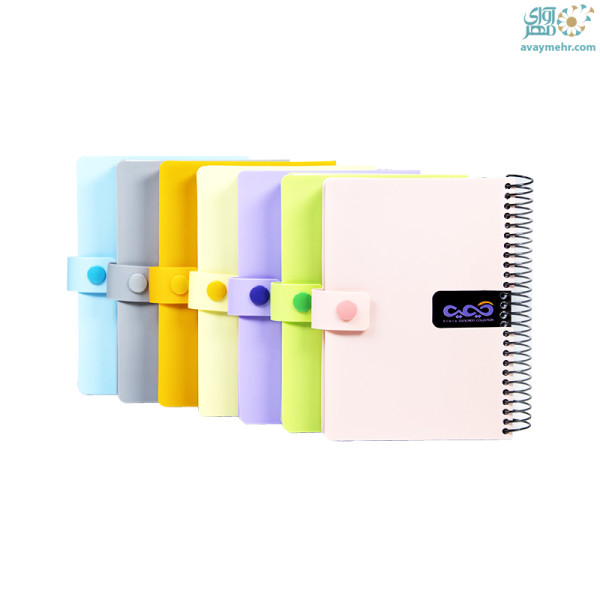 دفتر یادداشت ۱۴۰ برگ طلقی دکمه دار ۱۱۱۶...