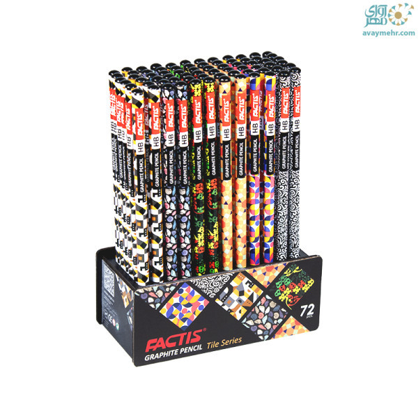 مداد مشکی طرح کاشی ۷۲ عددی فکتیس