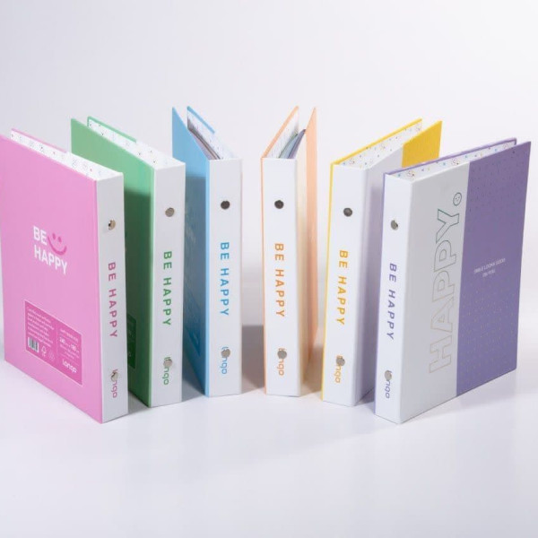 کلاسور ۲۰ حلقه قفل فلزی ۱۰۰ برگ هپی...