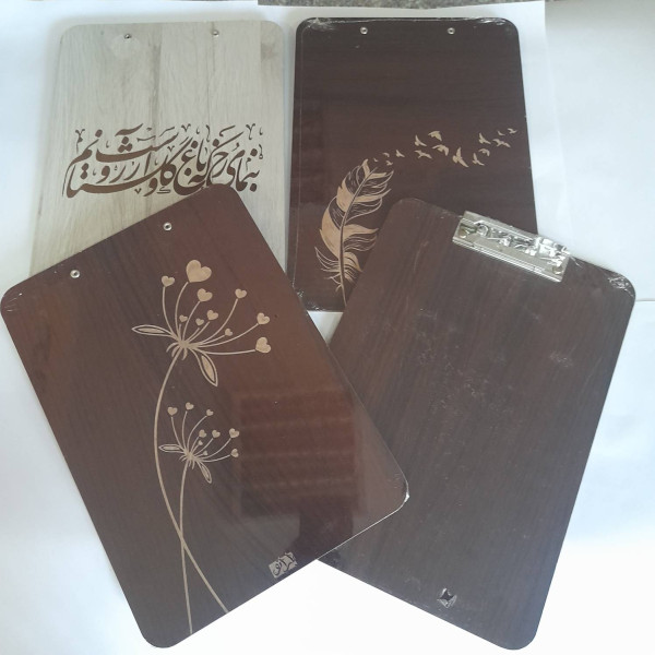 تخته شاسی A4 چوبی لیزری بارانو