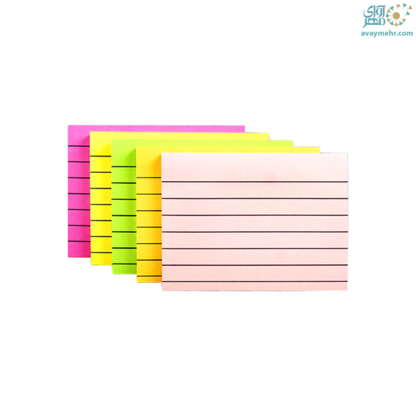 استیک نوت رنگی ۱۰۰ برگ ۷۵×۱۰۰ کایزر