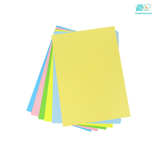 کاغذ A4 رنگارنگ ۸۰ گرمی دکمه