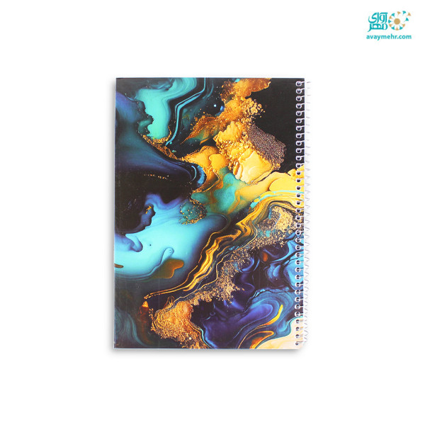 دفتر تک خط ۸۰ برگ فنری طرح ابرنگ...