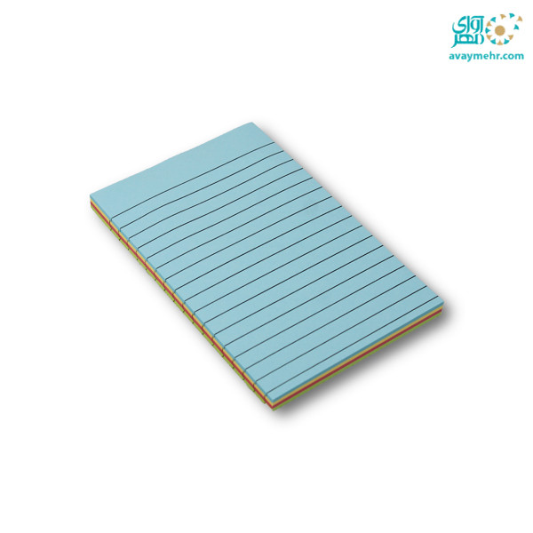 استیک نوت رنگی خط دار۱۰۰ برگ ۱۵۰×۱۰ (A6)